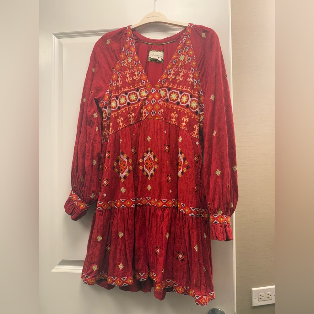Anthropologie Red Dress - Like New